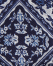 Double sided printed pocket square, Navy, swatch